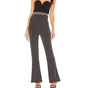EUC Revolve By The Way Virgo Metallic Flare Pants XS